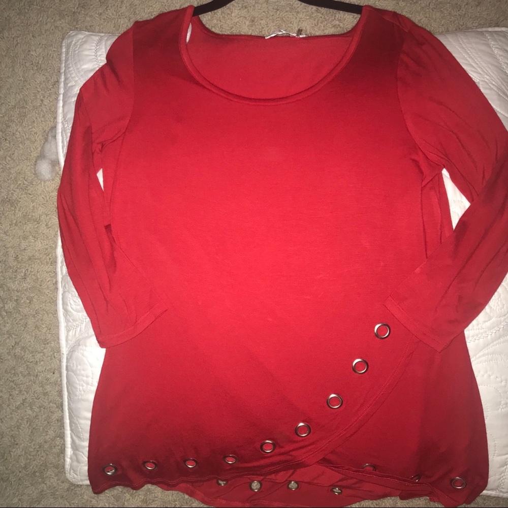 3 for $20 Rafiana Red Tulip hem with silver Size M